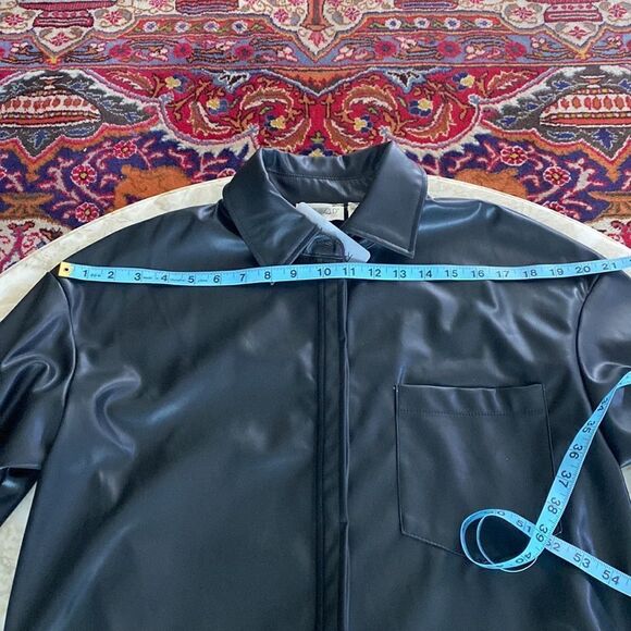 NWT Retrod Vegan Leather Coat Dress - Picture 13 of 15